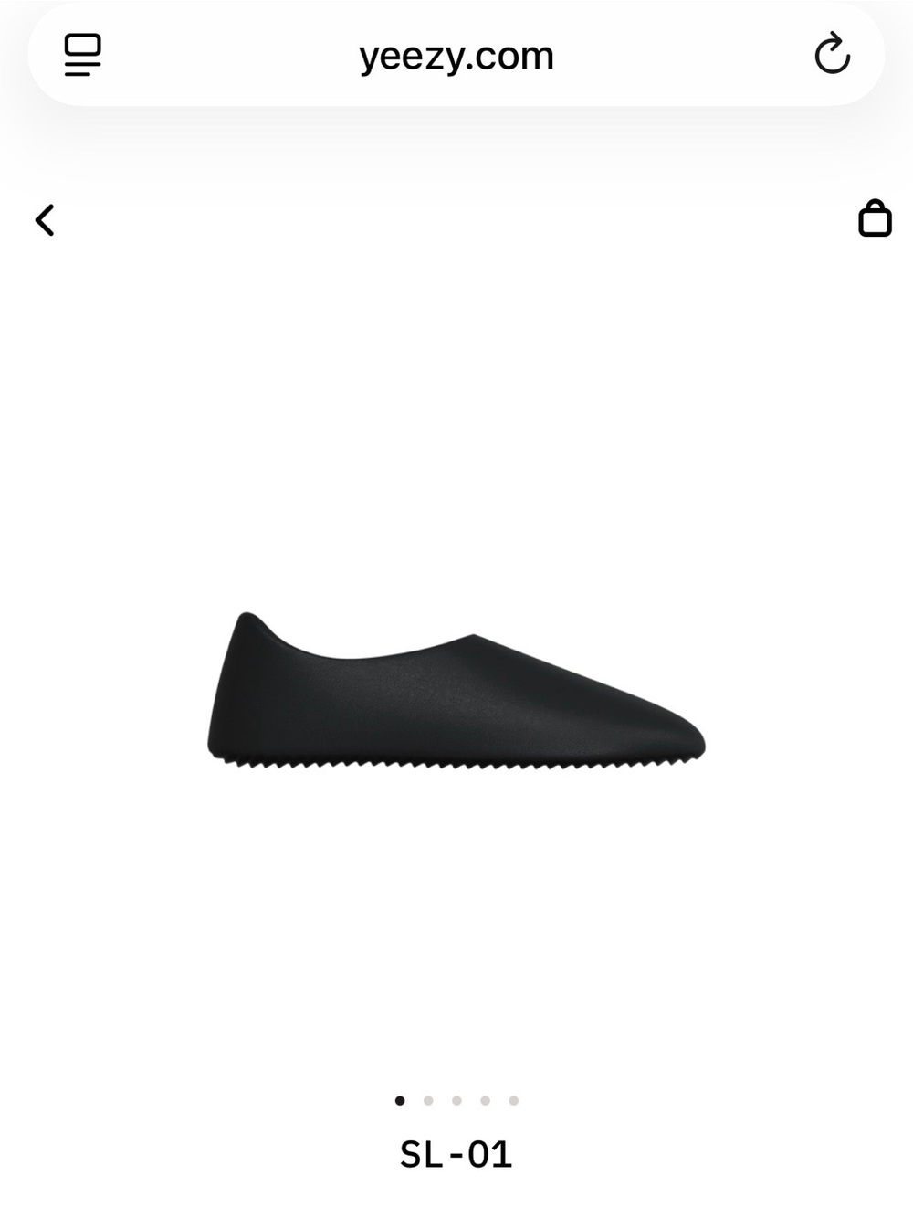 Yeezy SL-01 Slip-On Mule in Black